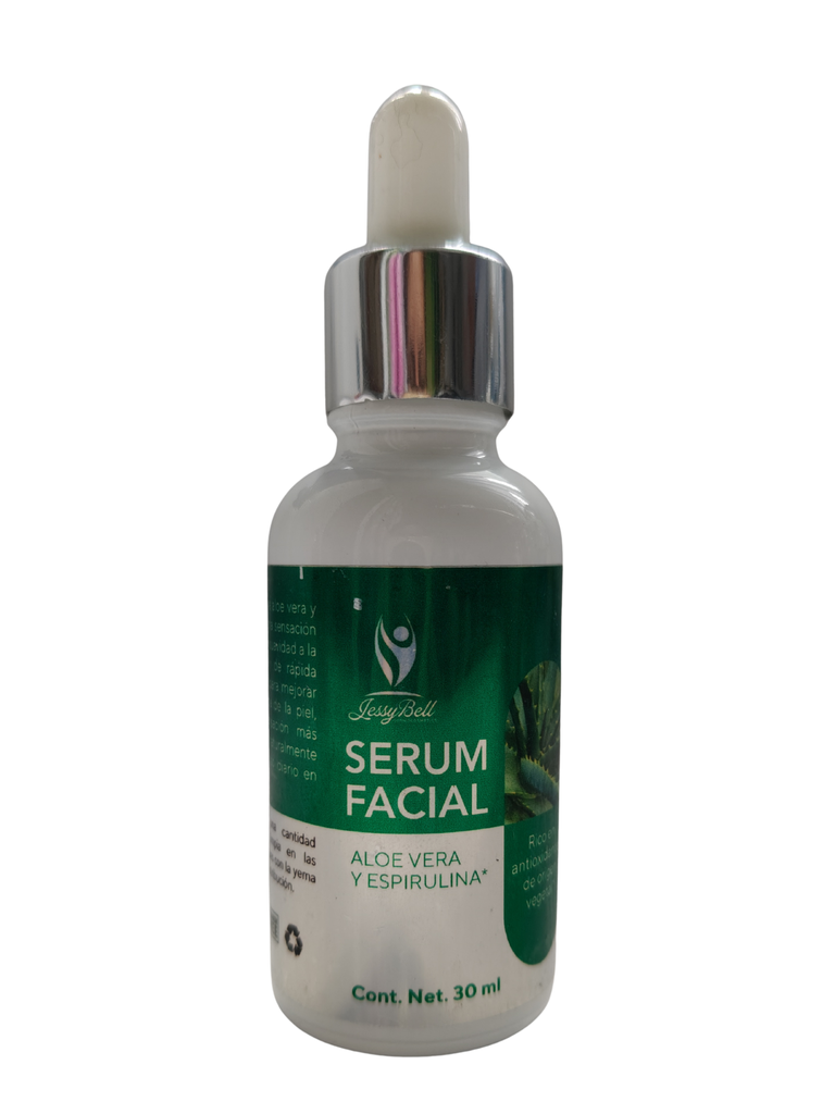 Serum facial Aloe vera y espirulina