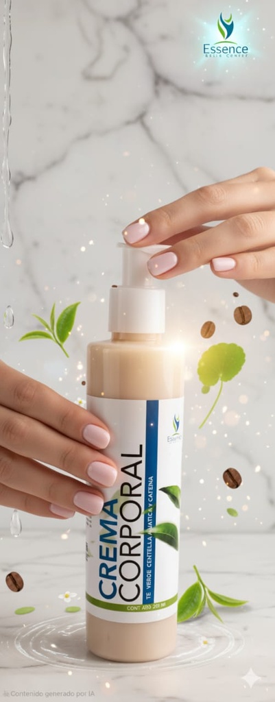 Crema corporal Té verde, centella asiática y cafeína