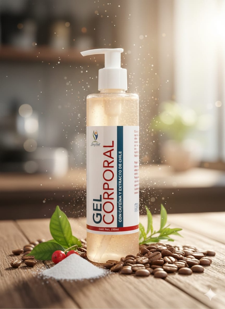 Gel corpora Cafeína y extracto de chile