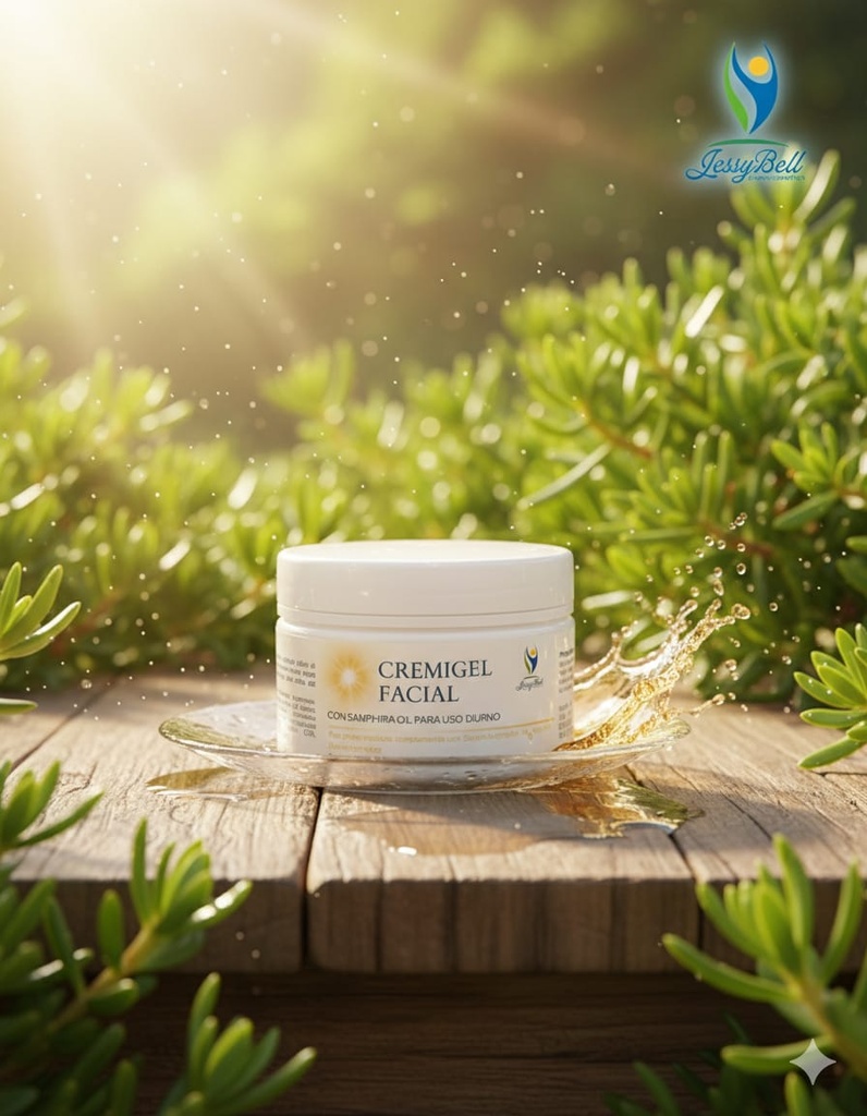 Cremigel facial Con samphira oil para uso diurno