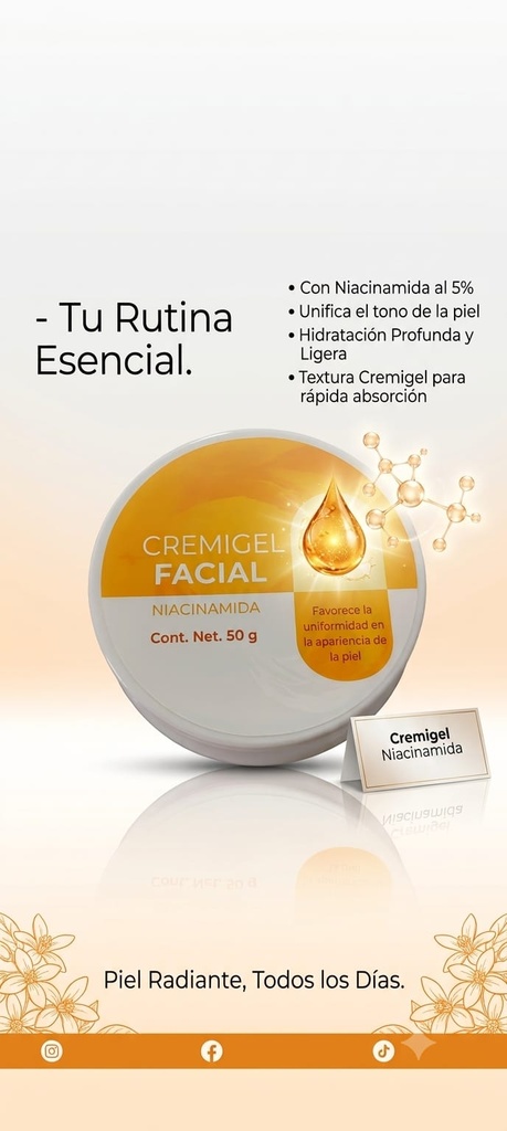 Cremigel facial Niacinamida